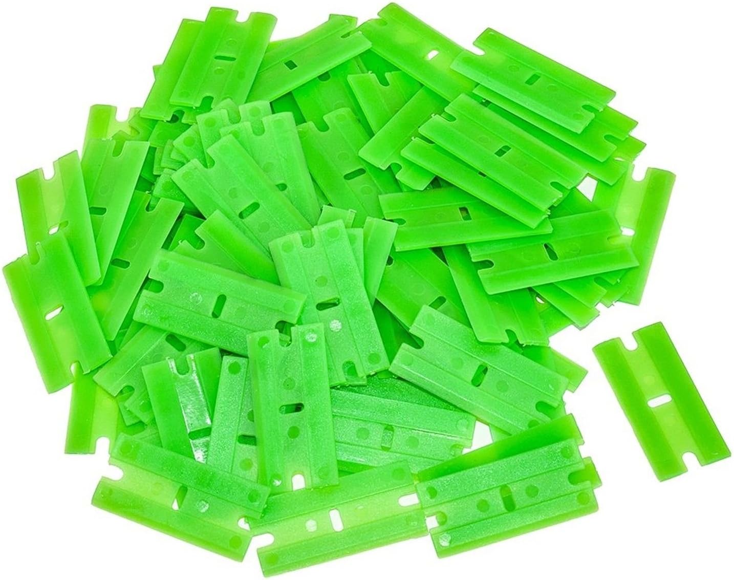 100 pc Plastic Razor Blade w/Chisel Edge ,id(quality