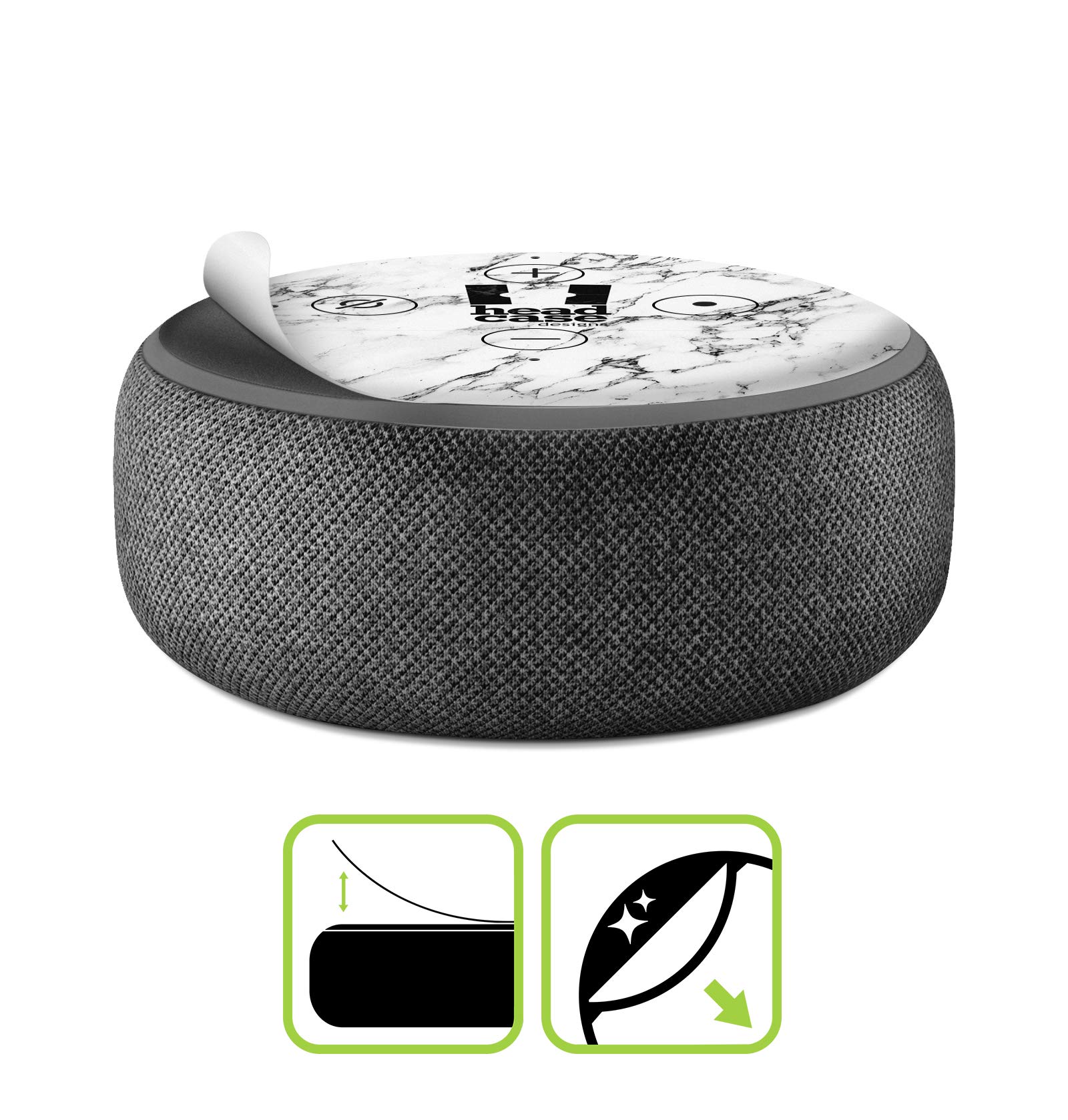 Head Case Designs Skin Adesiva Per Echo Dot (3ª Gen) | Design Ufficiale Pixie Cold Volpe, Protezione Antigraffio - 3