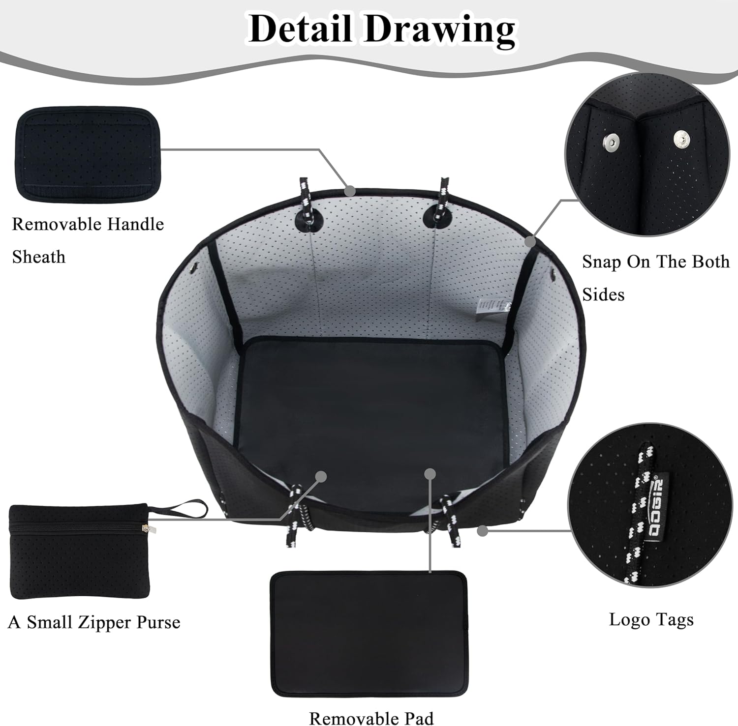 QOGiR Multipurpose Gym Beach Bag, Light Weight, Large, Sports … … - Image 5