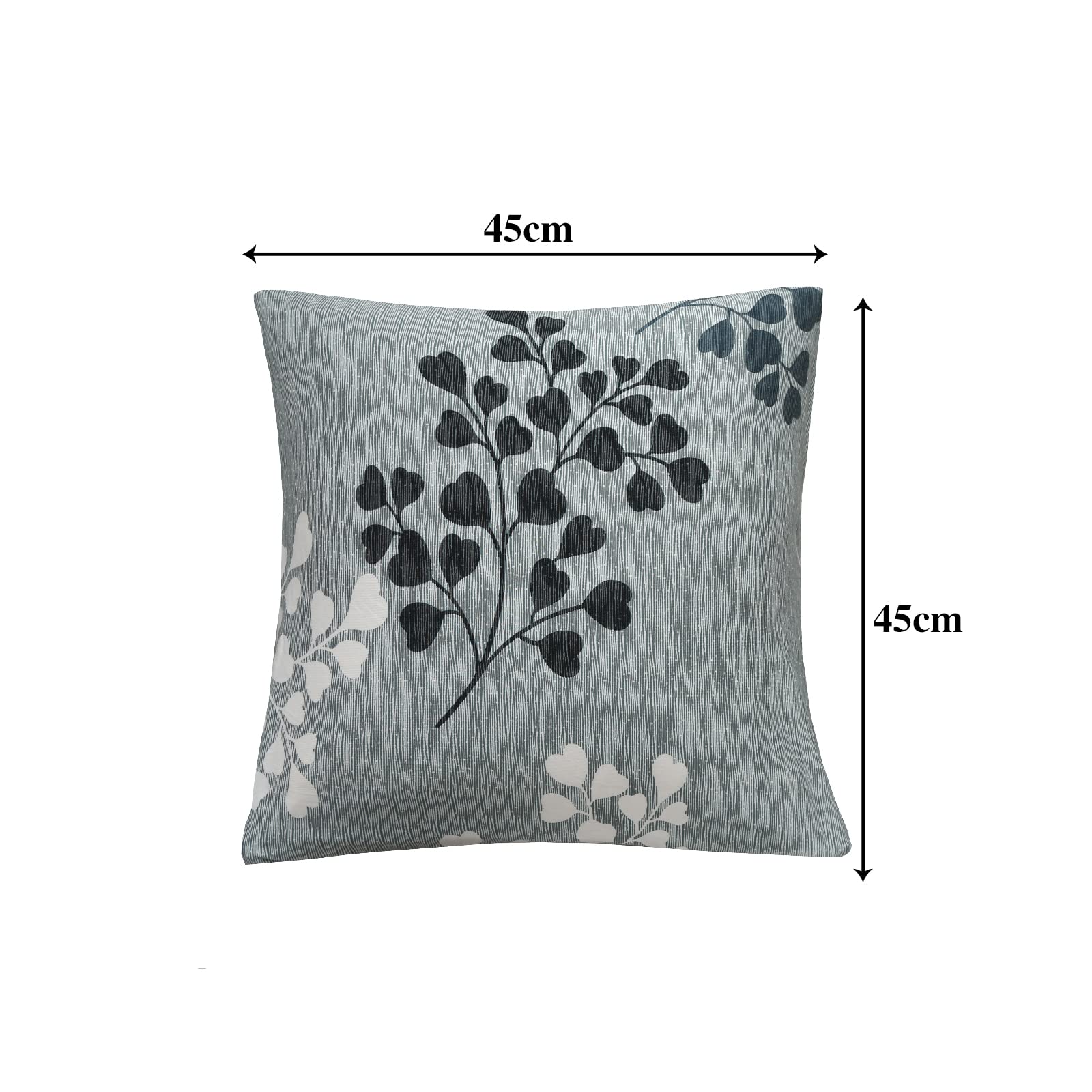 Jaotto Federe Confezione da 2 Federe Cuscini Divano Decorativi Fodere Quadrati Spandex 45x45cm Cuscino Copricuscini per Soggiorno Camera da Letto Casa(Stile Foglie,Set di 2)