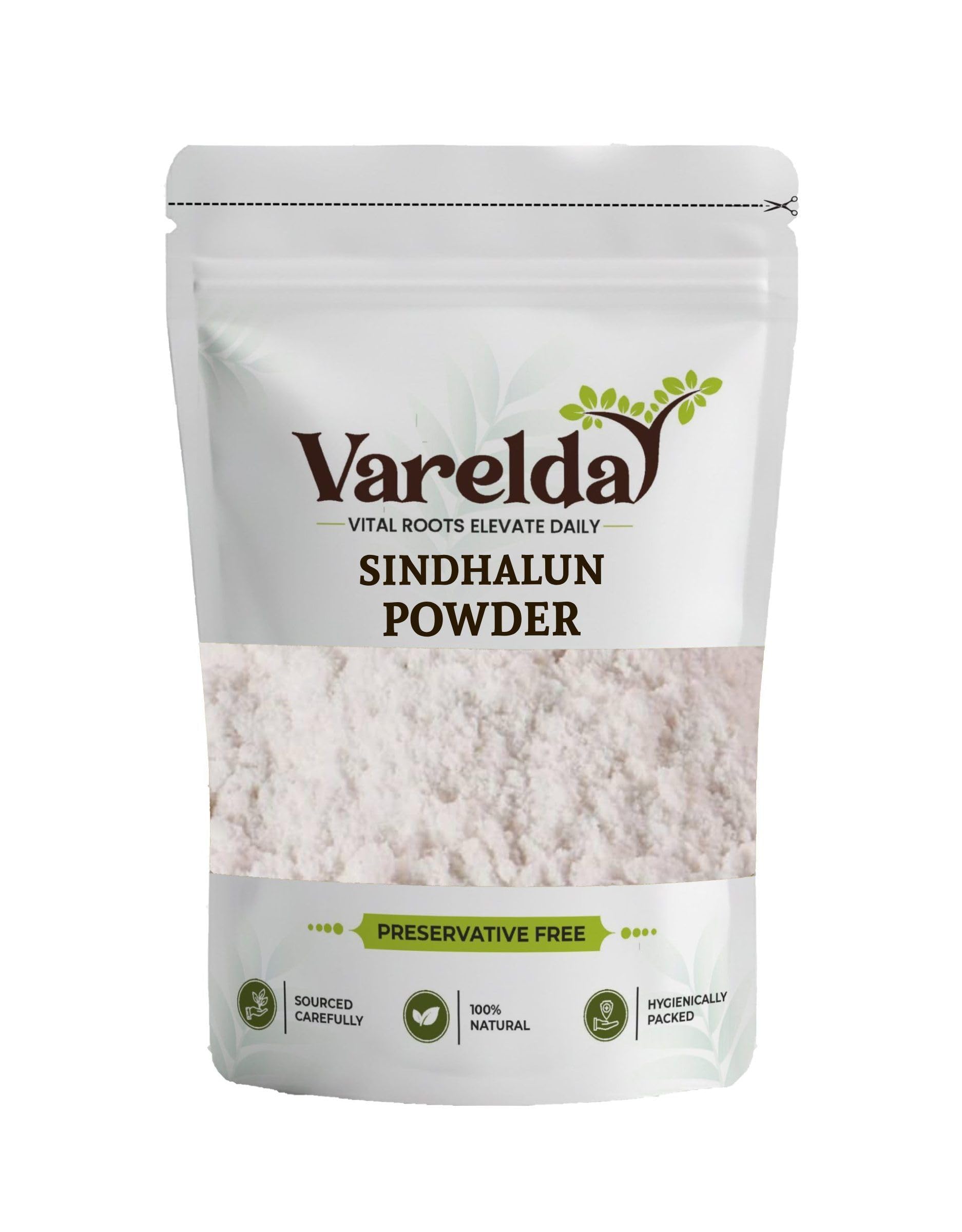 VARELDA Sindhalun Powder - Sendha Namak Powder - Halite (50 Grams)-picture-27