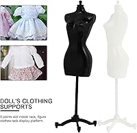 Vista 6 de Healifty 6 piezas de forma de vestido de muñeca, soporte de modelo de mini maniquí de 8.2 pulgadas para soporte de exhibición de muñeca, soporte