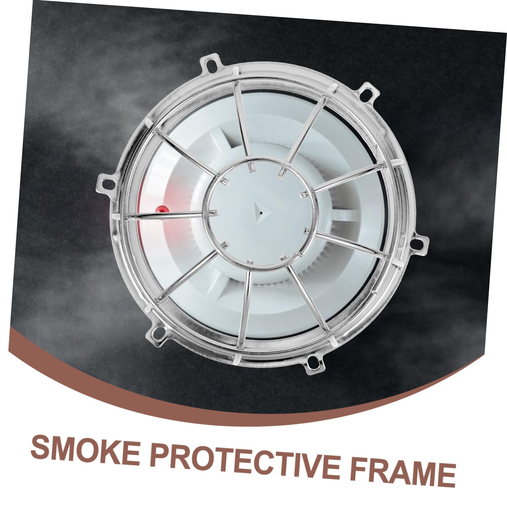 Mikinona 7 Piezas Protector Metálico para Detectores de Incendios Resistente para de Humo Diseño y Duradero para Edificios y Hogares