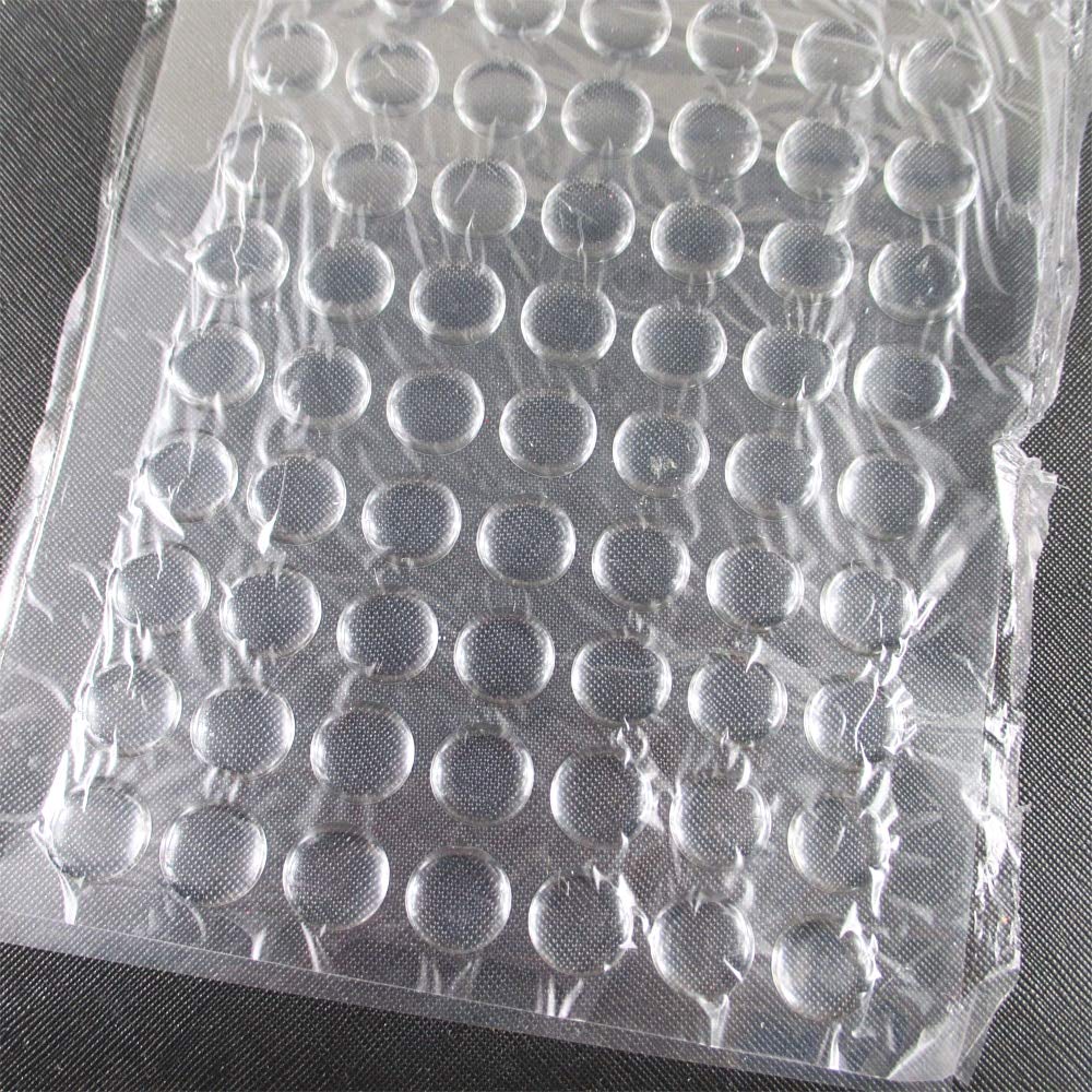 DalaB 16mm Transparent Silicone Round Shape 3D Crystal Clear Epoxy Adhesive Circles Bottle Cap Stick