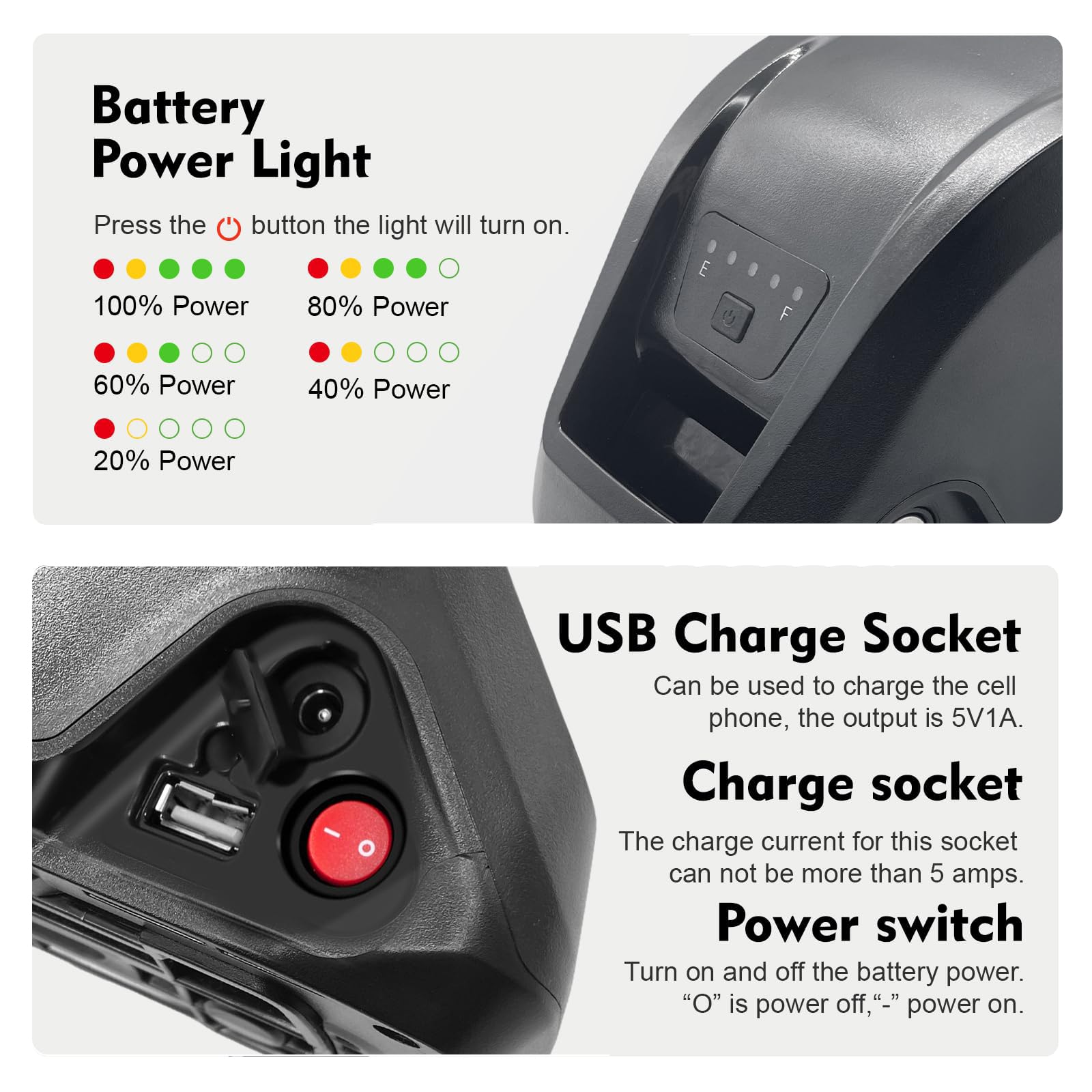 36V 48V Ebike Battery 10AH/15AH Ebike Battery Lithium Bicycle Batteries with Charger, 5-Pin Base Plate for 100W-1500W Electric Bike Motor for Jasion EB5 for ActBestbike Race (36V 15Ah)