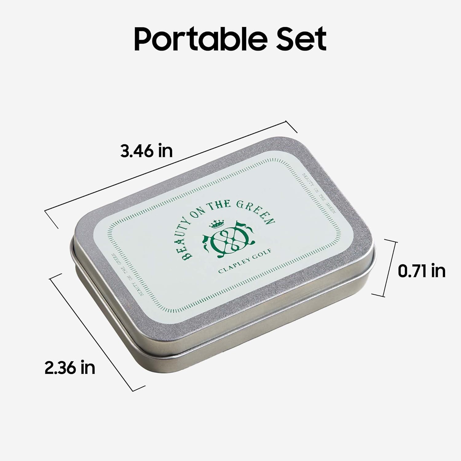 Clapley Ball Markers, Premium Gift Box Set for Golfer, 4pcs Stainless Steel & Oven-Cured Enamel, Eye-catching & Easy to spot, Pair with Magnetic Glove & Clip