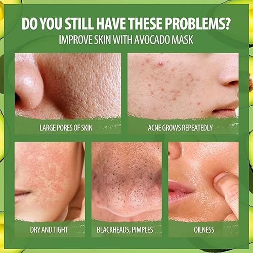 Miniatura 3 de Máscara de arcilla palo aguacate máscara de barro del mar muerto natural orgánico té verde purificante máscara de arcilla de limpieza profunda