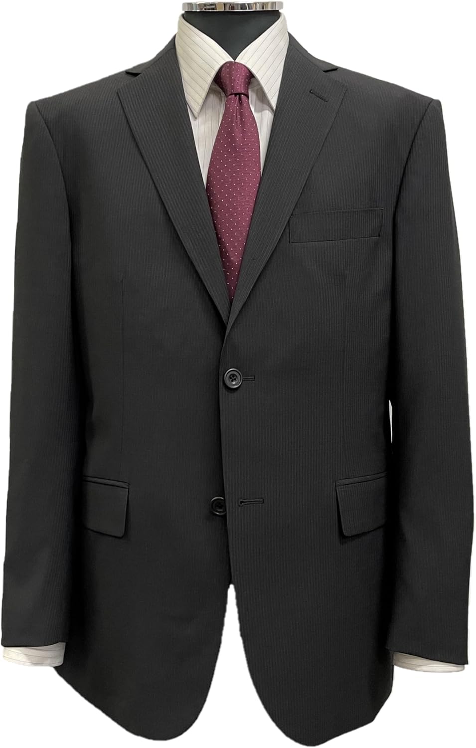 バーバリーロンドン カシミヤ混/ストライプ柄 スーツセットアップ L