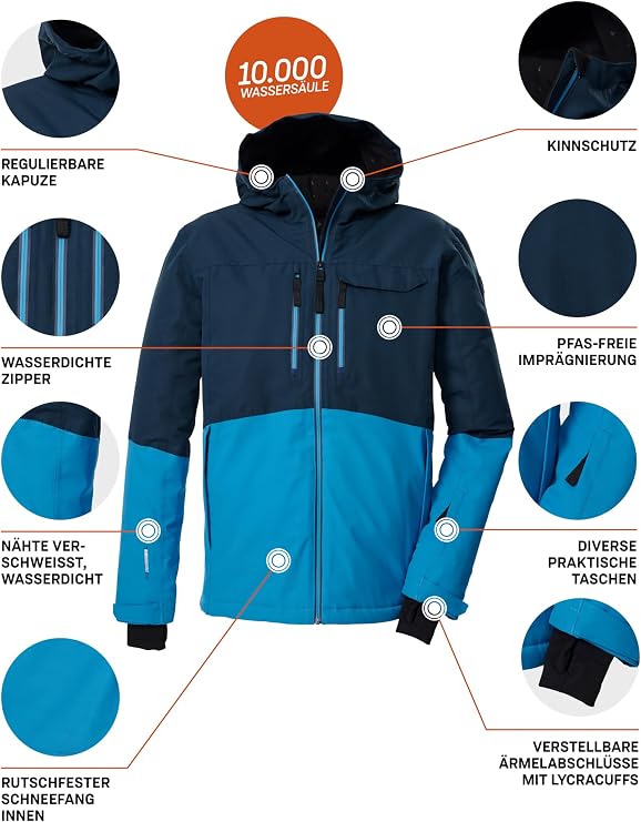 killtec M KSW 53 JKT, Dark Blue, X-Large