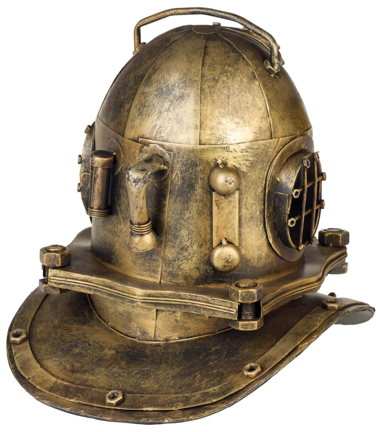aubaho Casco de Buceo immersione 32cm subacquea Metal decoración Maritim Estilo Antiguo
