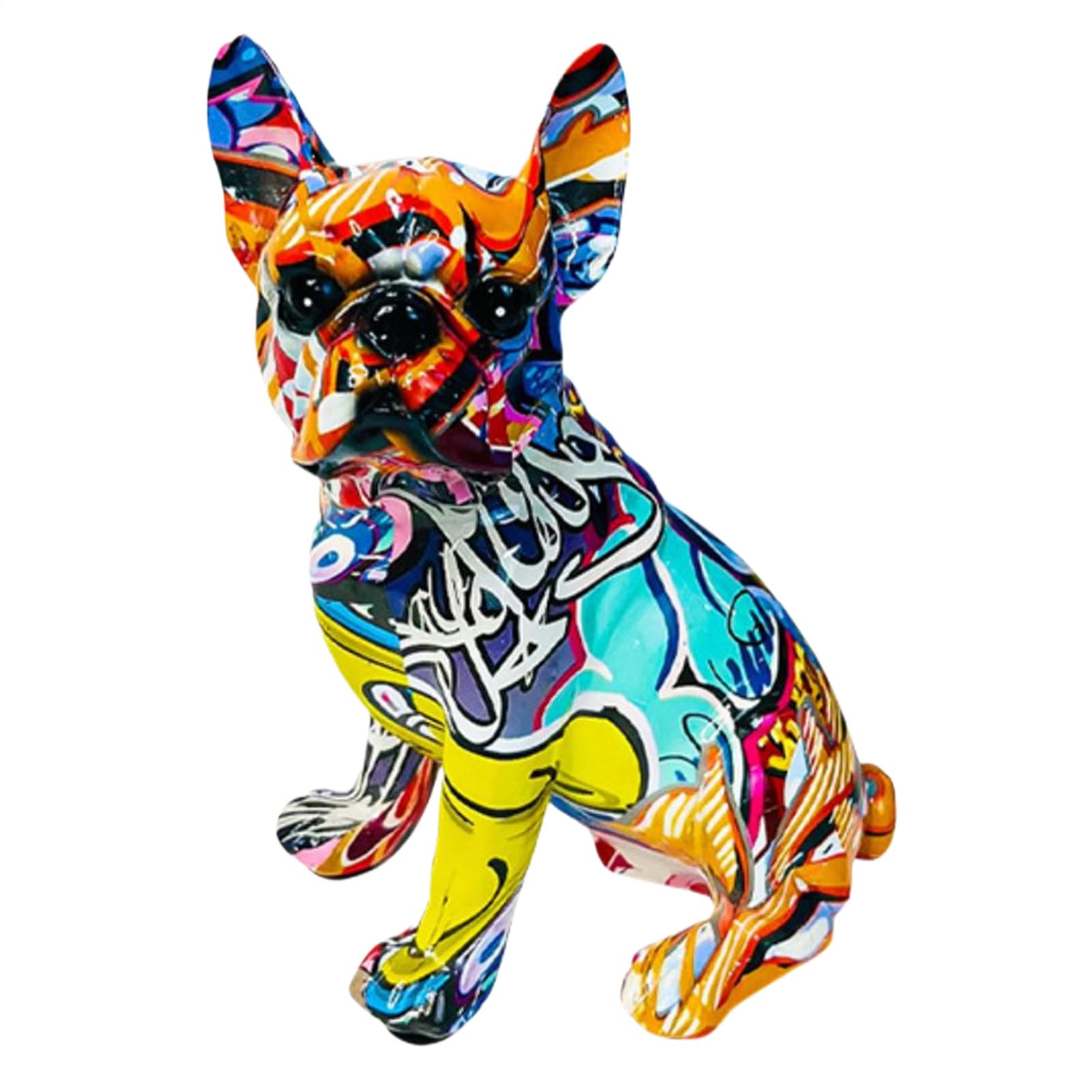 Statue de Chien de Bureau : Statuette Compacte de Bouledogue