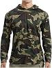 Camisa de protección solar con capucha para hombre, UPF 50+, camuflada, manga larga, para pesca, running, senderismo 1
