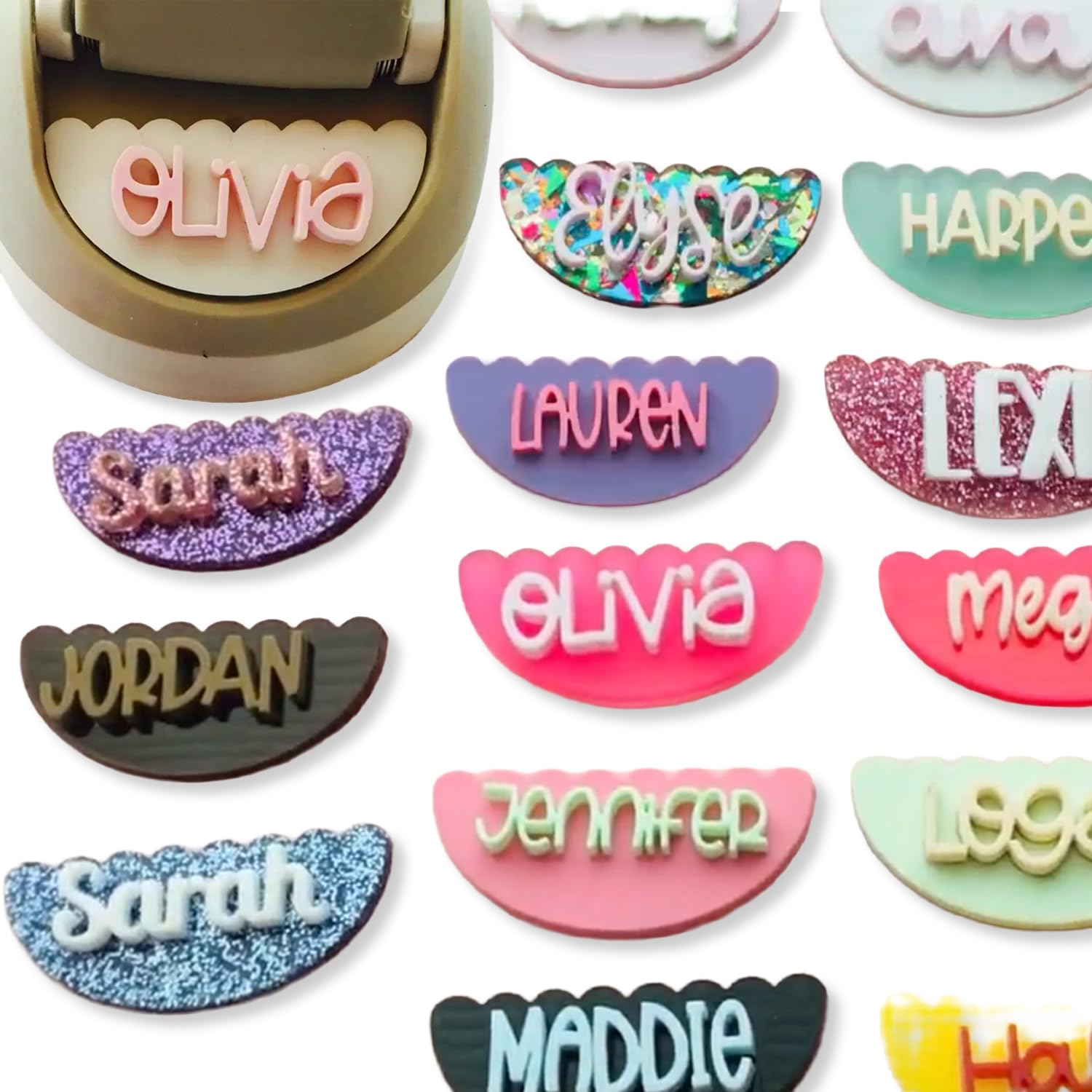 Personalized 3D Name Plate Compatible with Owala Water Bottle 24oz 32oz 40oz | 100 Color Options, 12 Font Options | Custom Name Plate Freesip Topper