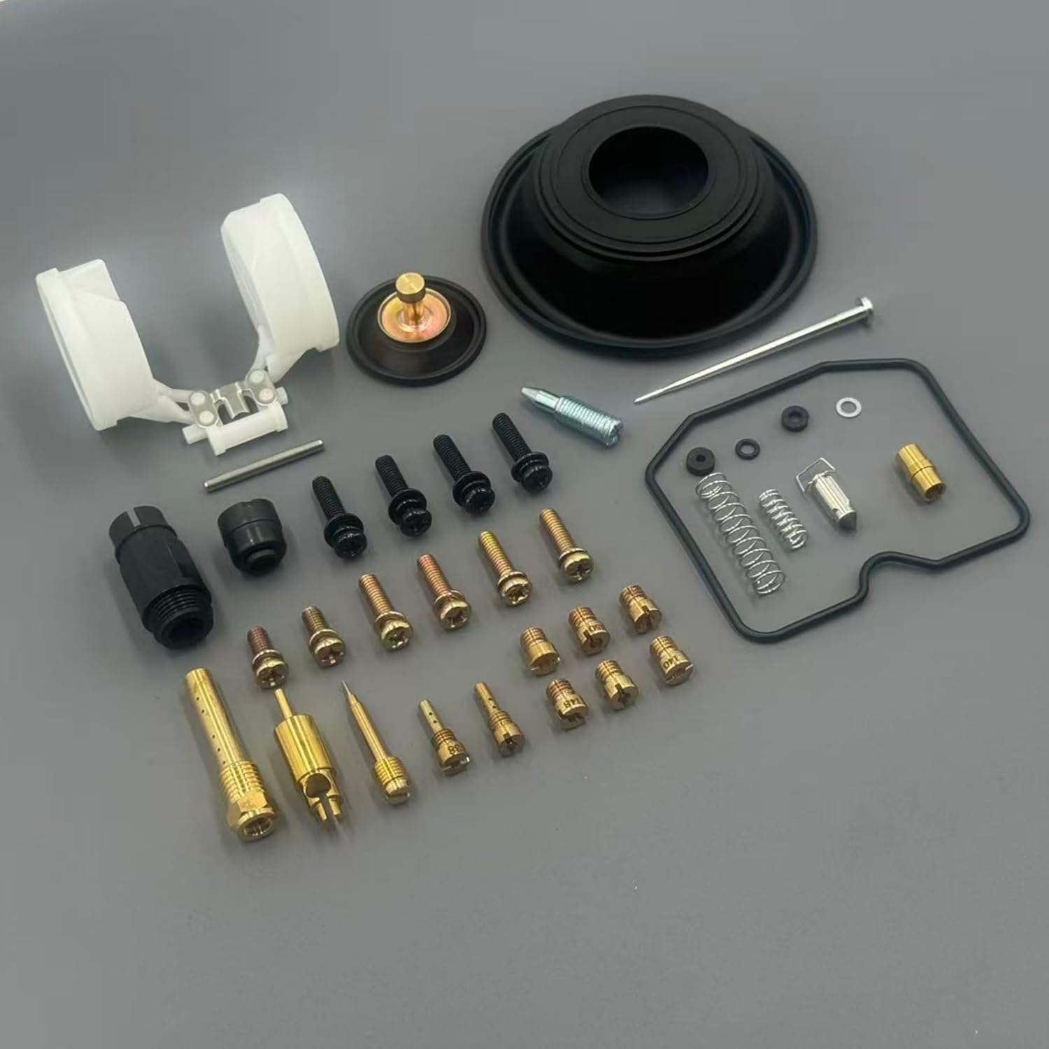 Carburetor Rebuild Kit for Kawasaki 1987-2018 Version KLR650 Single Cylinder with Main Jet #140#142#145#148#150#152 Pilot Jet #38#40