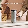 Nespresso Travel Mug Large Smokey Blue 540 ml Thermal Mug Made of Stainless Steel Cold & Warm for Coffee Tea Matcha etc. Leak-proof & Dishwasher Safe Coffee Mug to Go with Lid