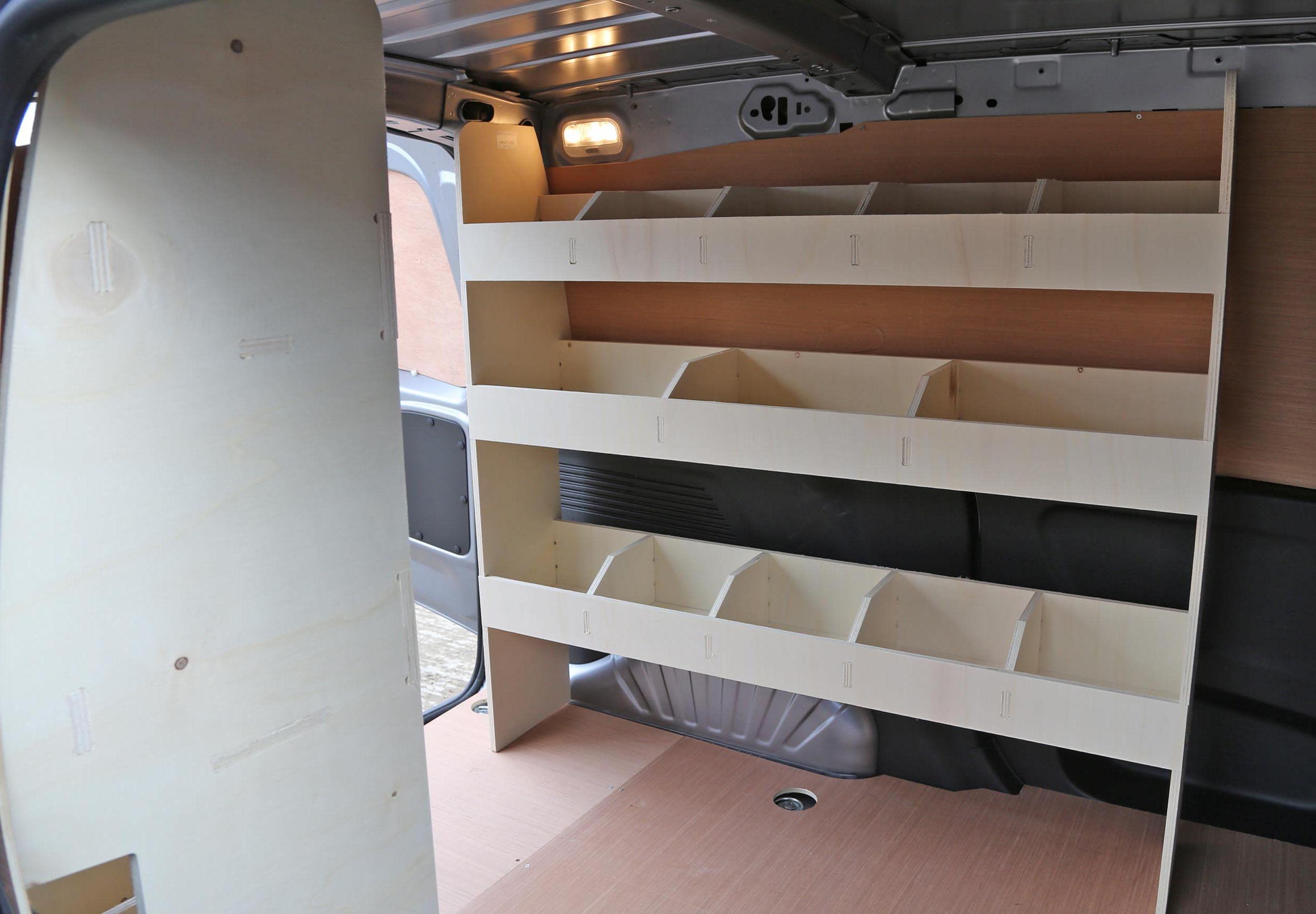 Vanify Estanterías para Furgonetas - Se Ajusta a Renault KANGOO L1 2008-21 Estanterías Dobles traseras