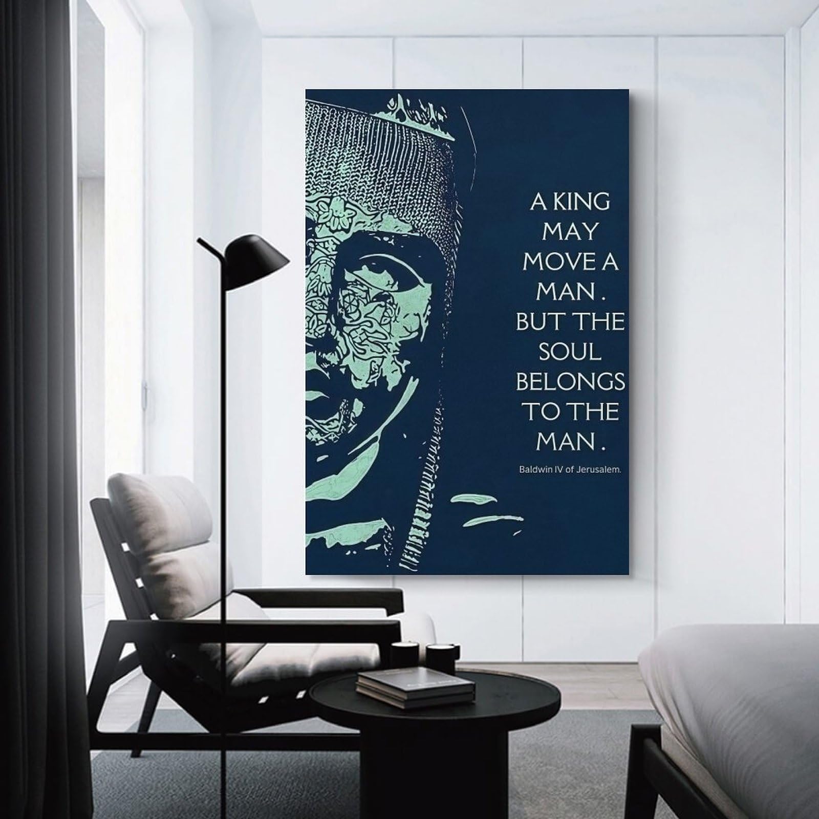 Poster Metallico Vintage "The King Of All Living Beings Odin" - Targa In Latta 20x30 Cm Per Pub E Garage