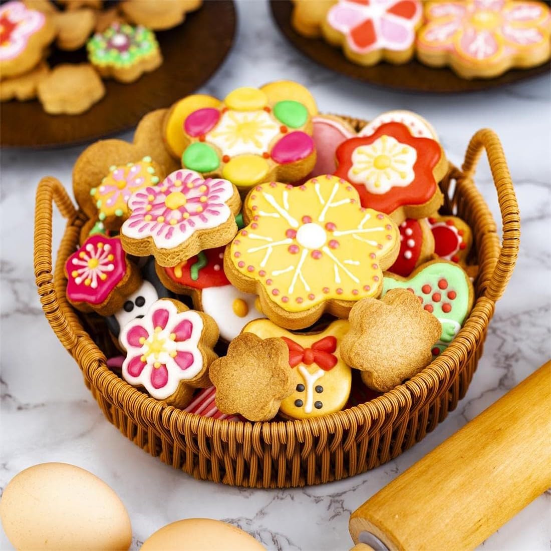 Set Di 3 Stampini Per Biscotti A Forma Di Garofano - Acciaio Inossidabile, Per Pasta Di Zucchero E Fondant, Dimensioni 3.3-6 Cm