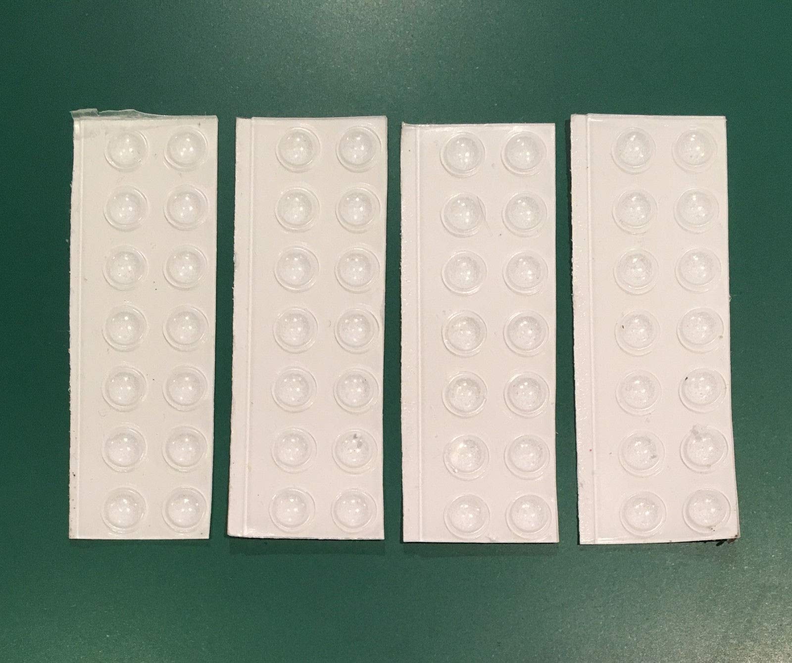56pk Soft Close Bumper Stops Self Adhesive Pads Coaster Feet 6.3 x 1.6mm Domed (4 x 14)