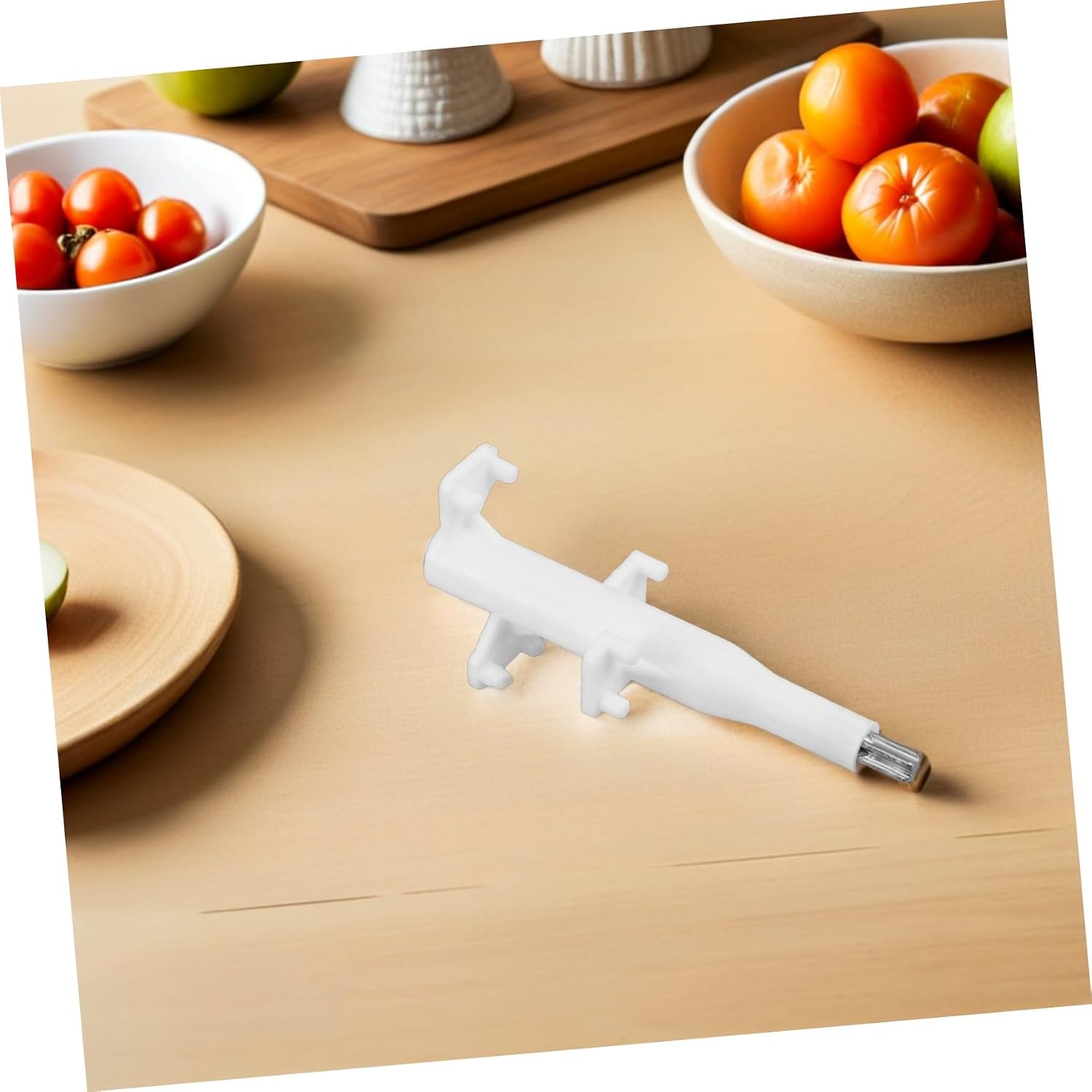 Generic Plastic Blade Shaft for Meat Grinder 3l Grinder Spindle Replacement Part Compatible with Food Processor Meat Mincer Attachment Stable Performance White Plastic