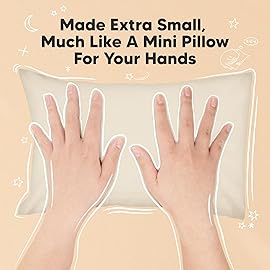 Mini Toddler Pillow with Pillowcase - 9x13 My Little Dreamy Travel Kids Pillow for Sleeping, Toddler Bed, Small, Tiny, Organic Cotton Pillowcase, Soft & Breathable, Kids 2-4 Years Old (Clay)