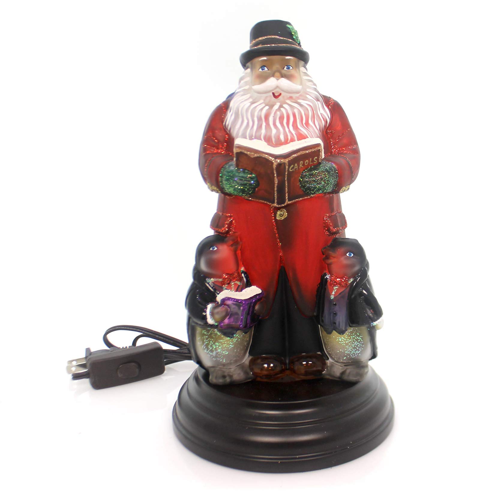 Amazon.com: Old World Christmas Caroling Santa Glass Night Light