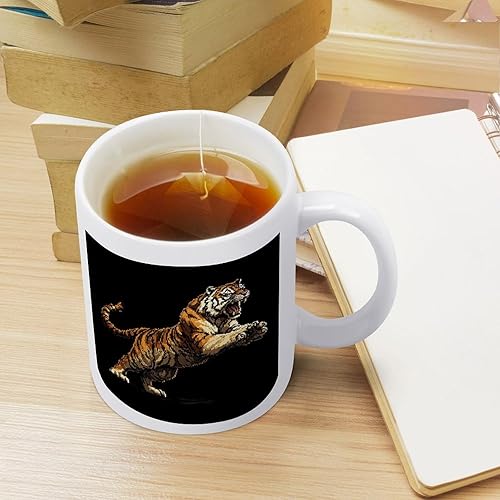 Miniatura 4 de Tazas de café de tigre feroz a rayas asiáticas vintage regalos para el día de la madre para madres de hija hijo abstracto vida silvestre Asia