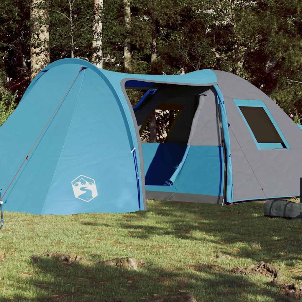 Genérico Tienda de campaña Familiar iglú 6 Personas Impermeable Azul,Deportes,Actividades al Aire Libre,Camping y Senderismo,Tiendas de campaña-94354