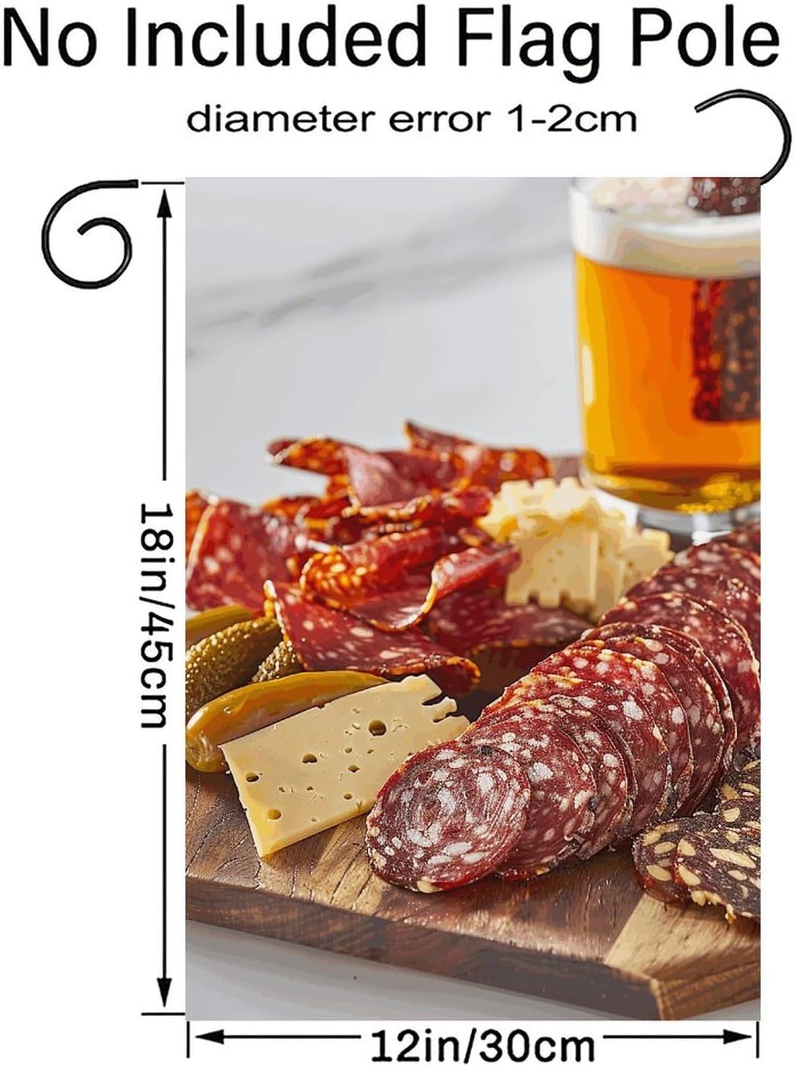 Sausage And Peppers Garden Flag Double Sided Fall Flag 12x18 In image 2