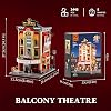 FUNWHOLE Balcony Theatre Lighting Clamp Building Blocks House - with Scene from a Classic Shakespeare Piece 2445 Pieces Collector's Set & Creative City House Model for Adults & Teenagers F9056
