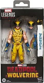 ハズブロ(Hasbro)MARVEL マーベルレジェンド・シリーズ ウルヴァリン、 マーベルスタジオ デッドプール&ウルヴァリン(バトルダメージスーツ) コレクション用 15 cm アクションフィギュア G2365 正規品 | マーベル レジェンド デッドプール & ウルヴァリン 6インチ アクションフィギュア ウェーブ 3 - イエロー スーツ ウルヴァリン