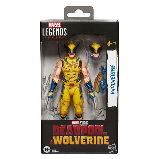 Marvel Legends Series Wolverine, Marvel Studios' Deadpool & Wolverine Movie Collectible 6-Inch Action Figure Gift