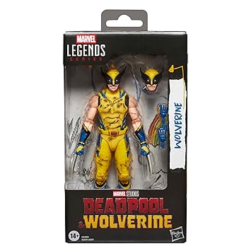 Marvel Legends Series Wolverine, Marvel Studios' Deadpool & Wolverine Movie Collectible 6-Inch Action Figure Gift