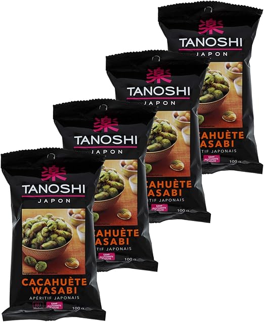 Tanoshi Cacahuetes Wasabi Aperitif Japonais 100 G Lot De 4 Amazon Fr Epicerie