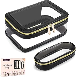 Bolsa de maquillaje transparente con bolsa pa...