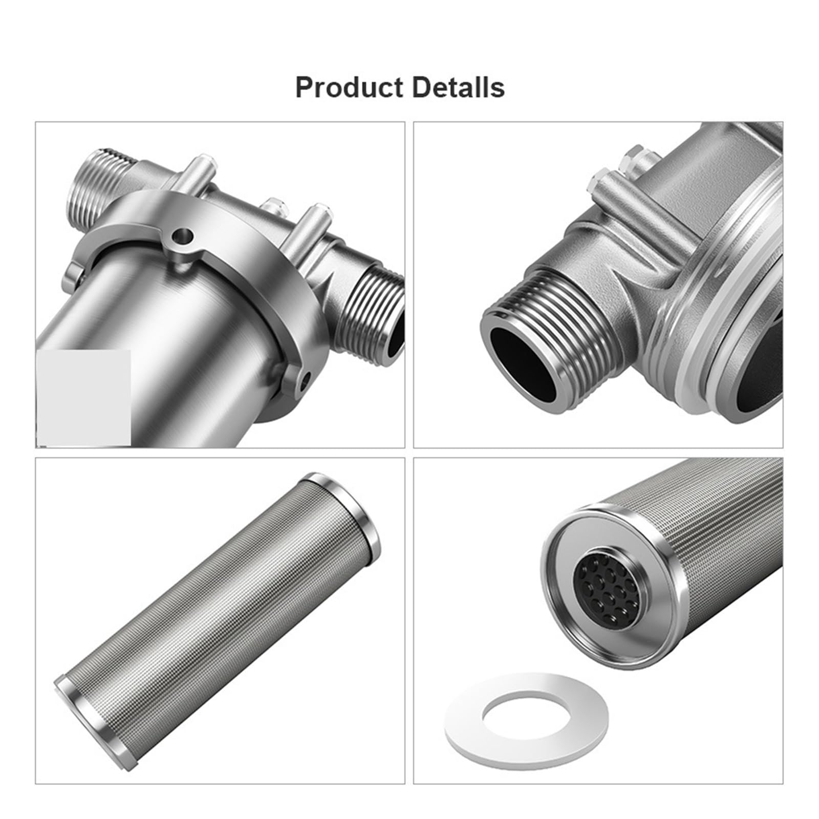 Filtre Osmose Inverse, Wholehouse Pré filtre à eau, coque SUS304 filtrant la rouille des sédiments for protéger l'eau domestique 8000L/H, assez for le café
