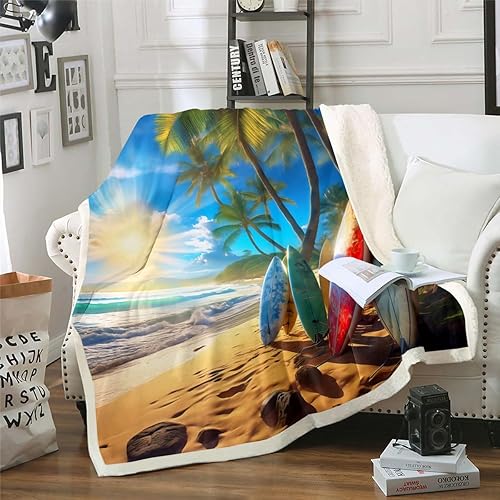 Miniatura 23 de Manta de olas oceánicas para cama, silla, retro, brújula, velero, manta náutica para decoración de dormitorio de niños, manta de vellón marino con