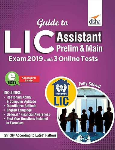 Guide to LIC Assistant Prelim &amp; Main Exam 2019 with 3 Online Tests