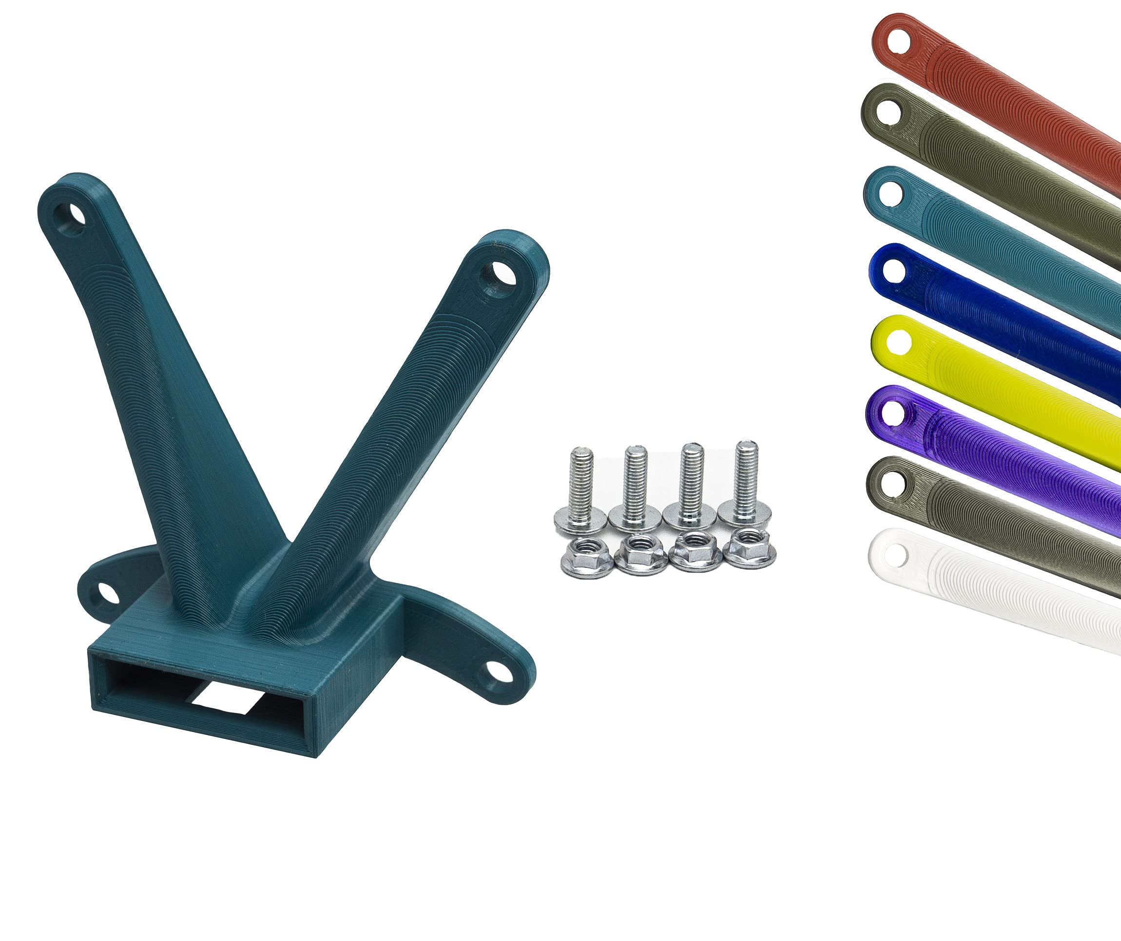 3IDEE VESA Adapter Compatible with HP Monitor (22f, 22es, 22ea, 24f, 24fh, 24fw, 24es, 24er, 24ea, 27f, 27fh, 27fw, 27es, 27er, 27ea) - Includes Screw Set - 75 x 75 mm Ocean Blue e)