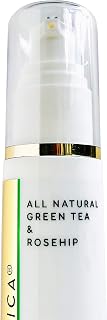 All Natural Botanical Face Serum - Revitalizing Hydrating Repairing w/Green Tea Rosehip Seed Oil Niacinamide Hyaluronic Acid -NO ALCOHOL NO TOXINS