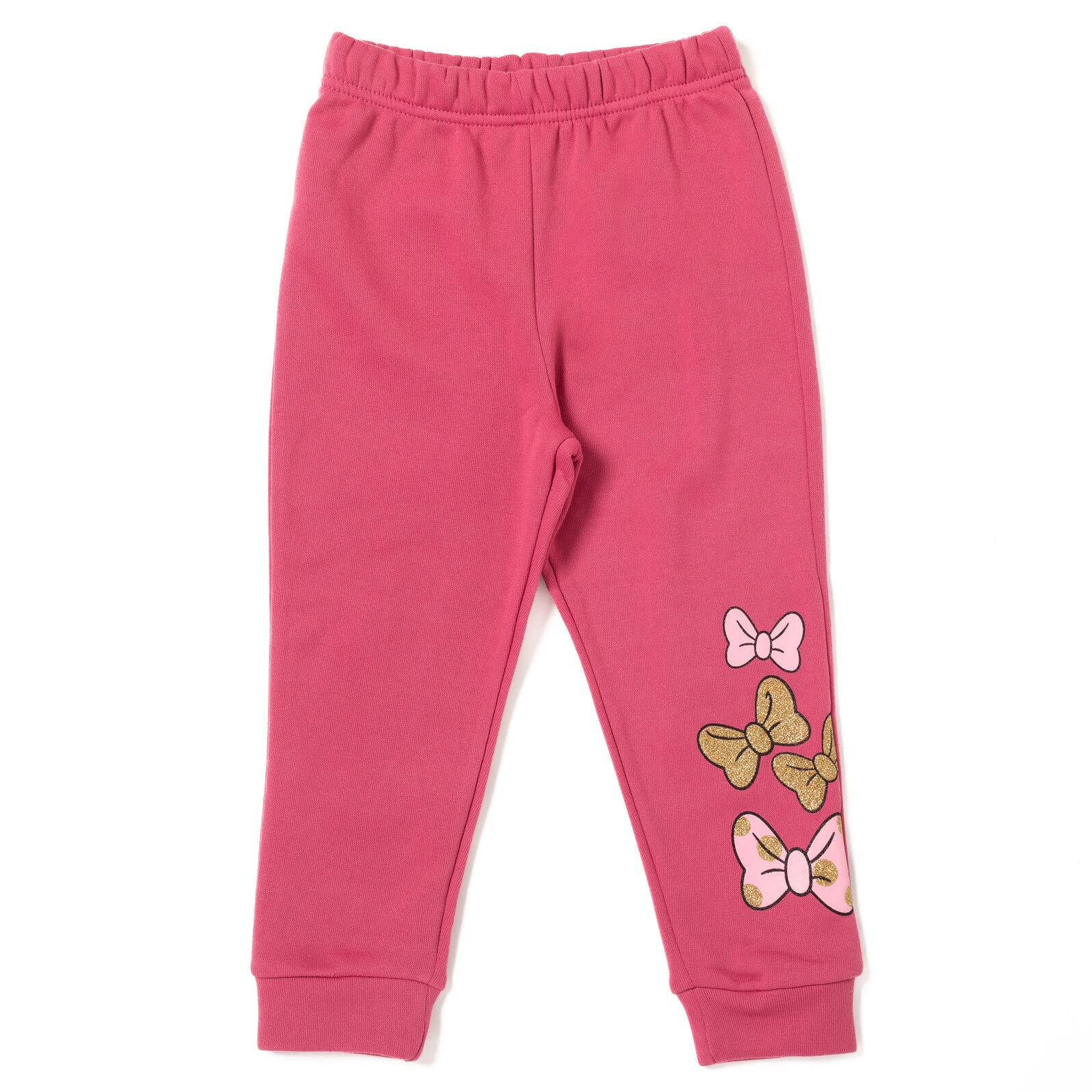 Disney Bluza i spodnie z polaru z Myszką Minnie Myszką, zestaw dla noworodków i dużych dzieci, kolor fioletowy, 24 miesiące, purpura, 24 miesięcy