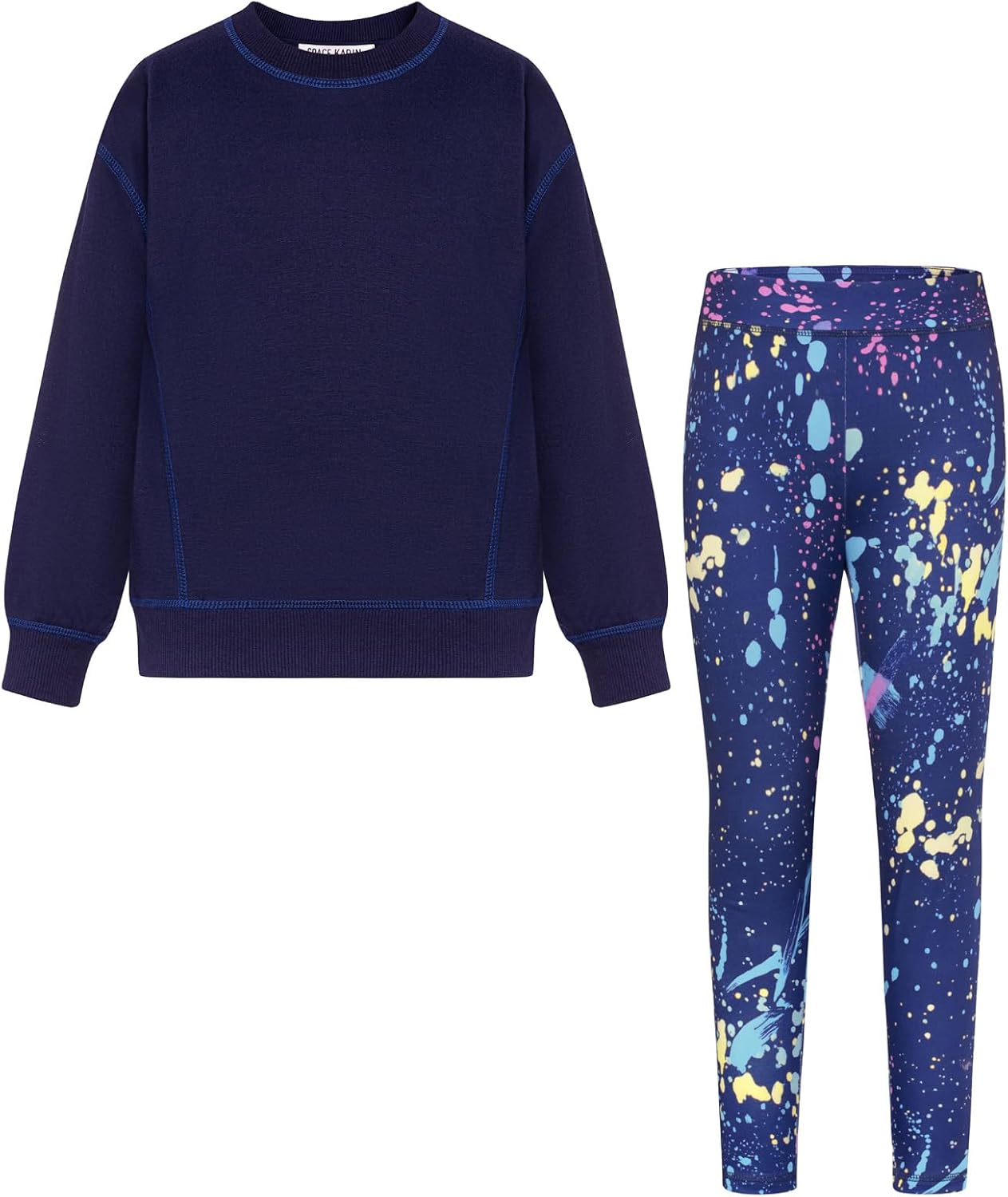 GRACE KARIN Girls Sweatshirt Leggings Set 6-14Y Fall Athletic Outfit Teen Fashion Clothes Set - Image 4