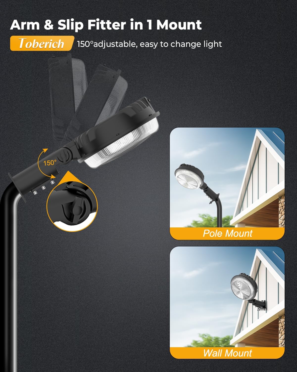Image showing the adjustable angle feature of the light fixture.