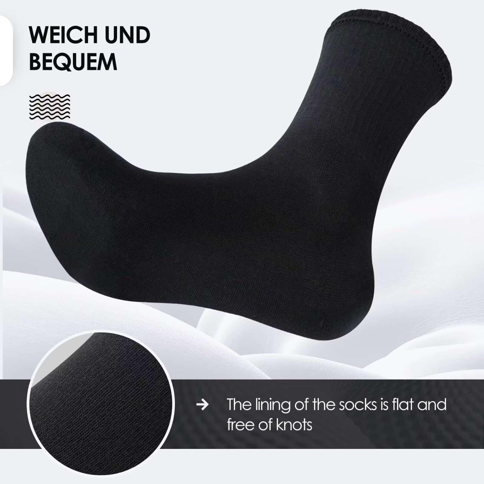 TUUHAW 6 Paia Calzini Uomo Invernali Calze Termiche Donna Calze Running Uomo Calzini Sportivi Uomo Trekking Coton