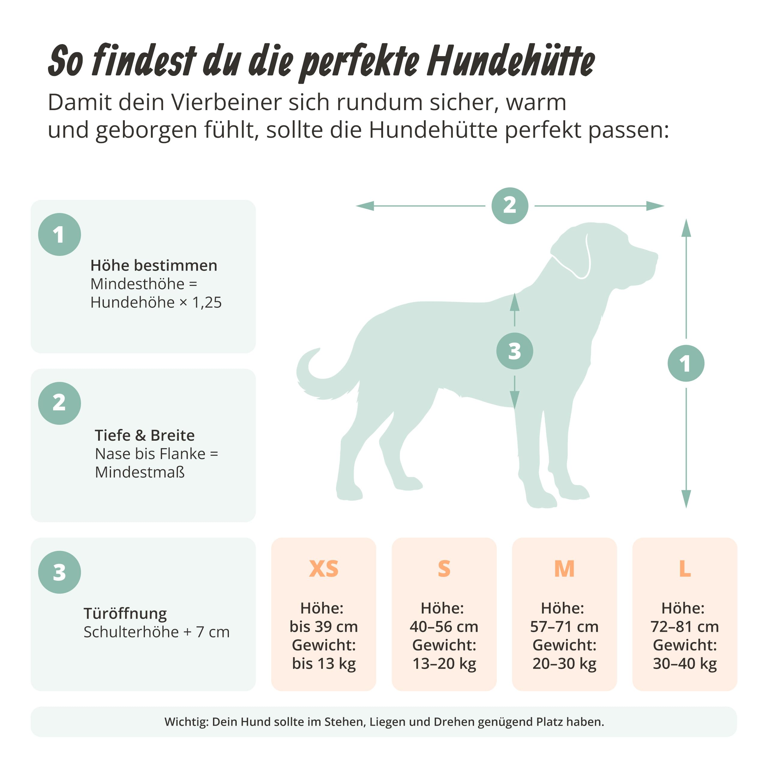 Relaxdays Hundehütte, Holz, HxBxT: 58,5 x 85 x 53 cm, wetterfestes, klappbares Dach, Outdoor Hundevilla, orange/grün