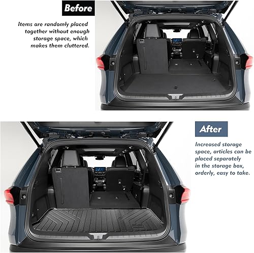 Miniatura 4 de 2024 Toyota Grand Highlander - Forro de carga para 2024 Grand Highlander para todo tipo de clima, tapete de carga trasera para maletero Grand