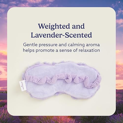 Vista 23 de warmies Máscara de ojos para microondas para calidez y comodidad - Compresa de calefacción y enfriamiento para calmar la relajación - Máscara