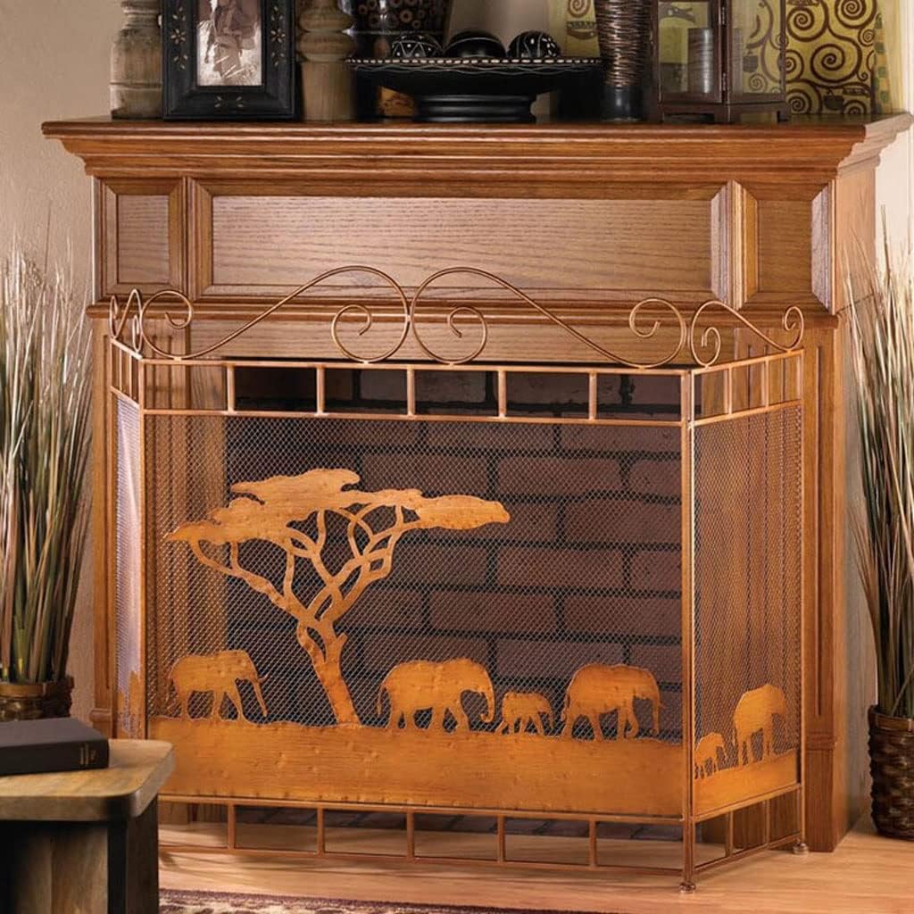Fireplace Screen Home Decoration Fireplace Fire Separation Screen with Fireplace Guard Mesh Vertical Metal Screen Domestic Fireplace Spark Mesh