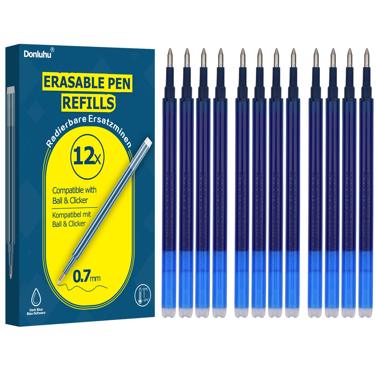 Pilot Vullingen voor Frixion Ball/Click rood, set a 3 vullingen