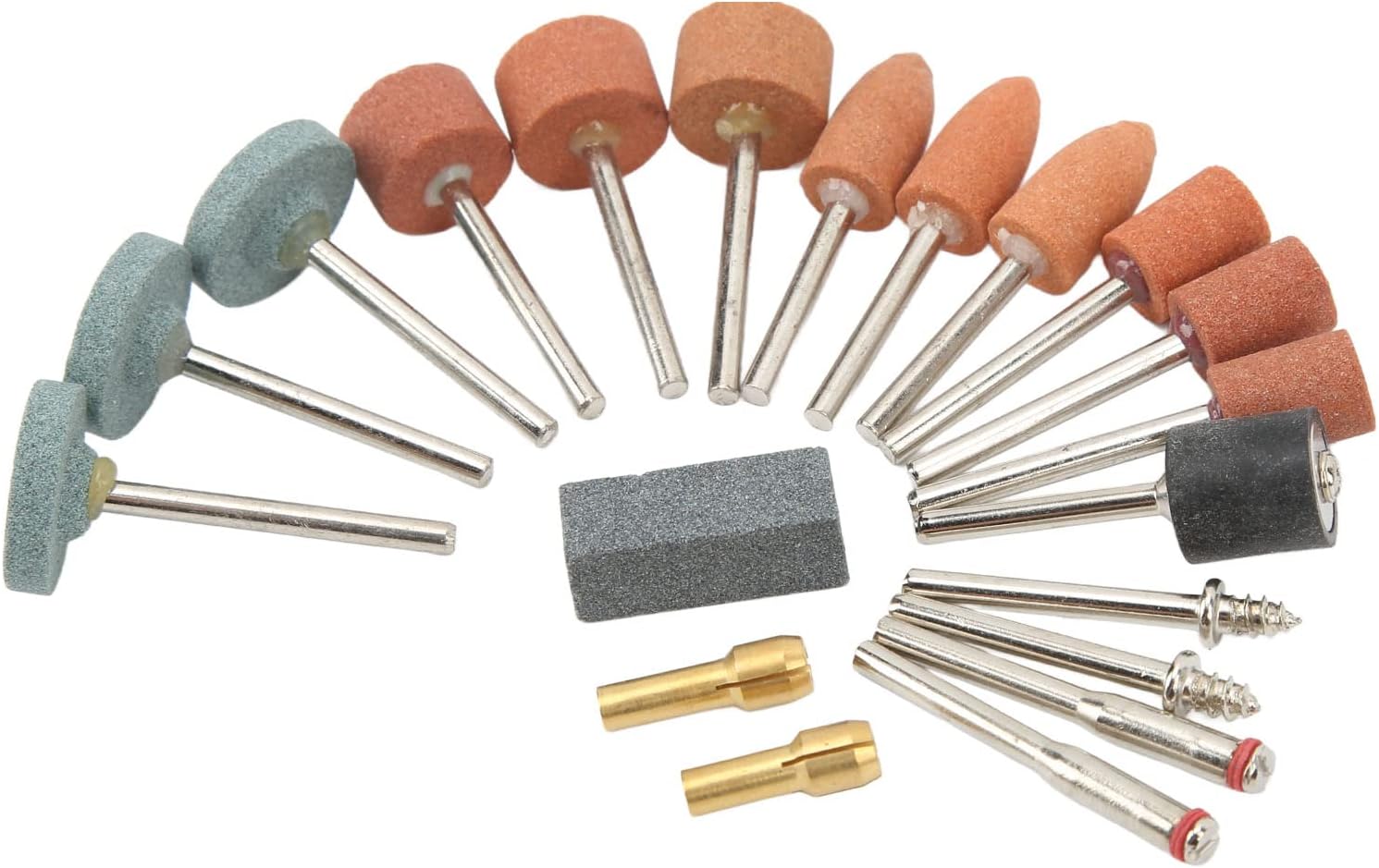347 Pcs Rotary Tool Accessories Kit, Multi Grinding Stone and Polishing Wheels for 1 / 8in Shank - Versatile Cutting, Sanding, Deburring Set for Detail Work and Repairs